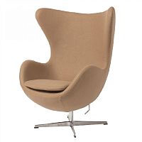 кресло egg chair коричневое в Костроме