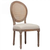 стул vintage french round cane back кремовый лён в Костроме