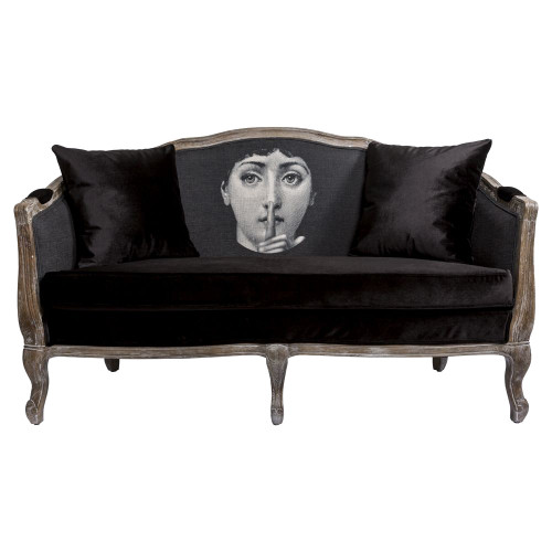 диван «секрет» fornasetti прямой черный в Костроме