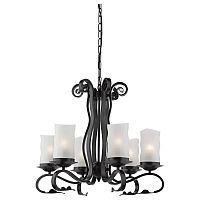 подвесная люстра arte lamp scroll a7915lm-6bk в Костроме