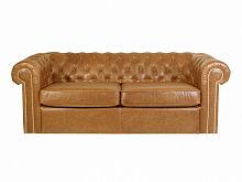 диван chesterfield прямой светло-коричневый в Костроме