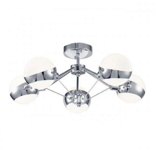 потолочная люстра freya silvia fr5009cl-05ch белая в Костроме