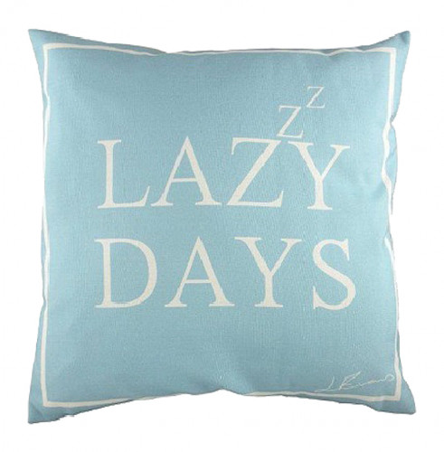 подушка с надписью lazy days в Костроме