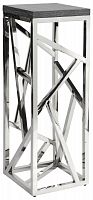 консоль geometric высокая 40x40x110 металл, серая столешница в Костроме