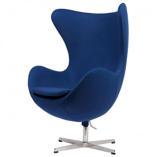кресло egg chair кашемир синее в Костроме