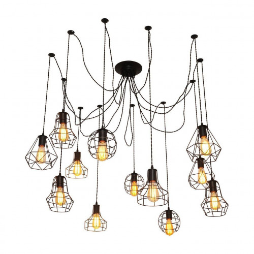 подвесная люстра arte lamp a4051sp-12bk в Костроме