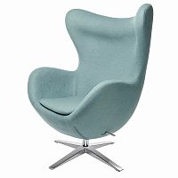 кресло egg chair светло-голубое в Костроме
