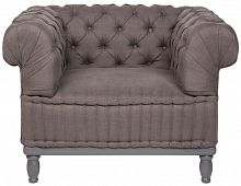 кресло club chair серое в Костроме