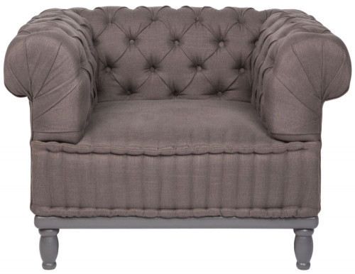 кресло club chair серое в Костроме