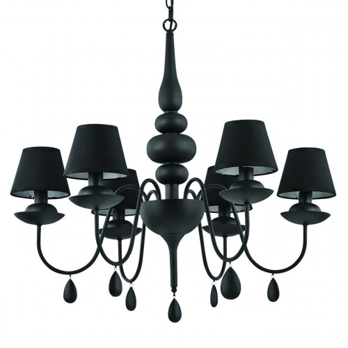 подвесная люстра ideal lux blanche sp6 nero в Костроме