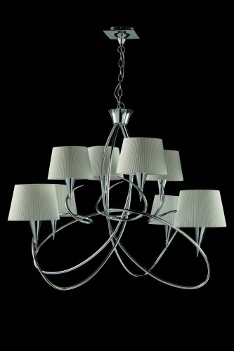 подвесная люстра mantra mara chrome - white 1654 в Костроме