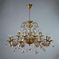 подвесная люстра ambiente alicante 8888/8+8 ab tear drop бронза в Костроме
