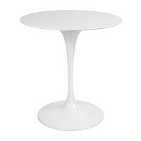 стол eero saarinen style tulip table top mdf d70 глянцевый белый в Костроме