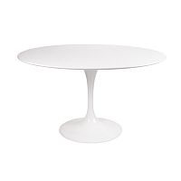 стол eero saarinen d120 столешница мдф глянцевая белый в Костроме
