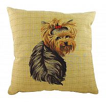 подушка с фото йоркширского терьера yorkie sitting в Костроме