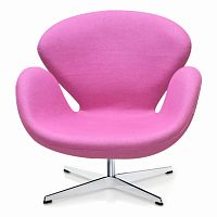 кресло swan chair розовое в Костроме