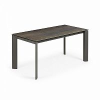 стол atta 160 (220)x90 антрацит, фарфор iron mos cc0186k09 от la forma (ex julia grup) в Костроме