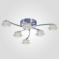 потолочная люстра eurosvet 80106/6 хром в Костроме