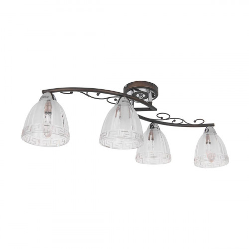 потолочная люстра idlamp nield 232/4pf-blackchrome в Костроме