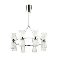 подвесная светодиодная люстра odeon light grana 4013/81l хром в Костроме