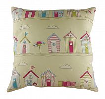 подушка с принтом beach huts pink в Костроме