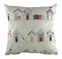 подушка с принтом beach huts blue в Костроме