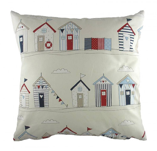 подушка с принтом beach huts blue в Костроме