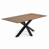 стол arya 200x100 черный, фарфоровый corten c408k10 от la forma (ex julia grup) в Костроме