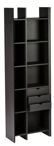 шкаф книжный mdhrrlb070rv коричневый в Костроме