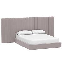 кровать двуспальная с большой спинкой 180x200 серая avalon extended в Костроме