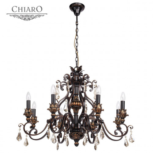подвесная люстра chiaro версаче 254018608 коричневая в Костроме