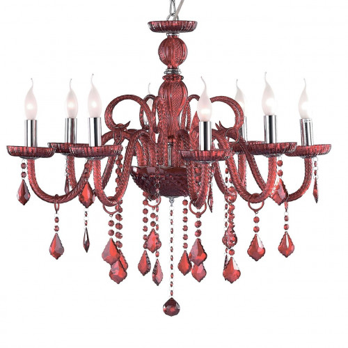 подвесная люстра ideal lux giudecca sp8 rosso в Костроме