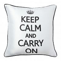 подушка с надписью keep calm and carry on в Костроме
