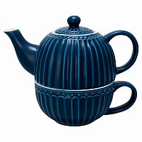 чайник с чашкой alice dark blue в Костроме