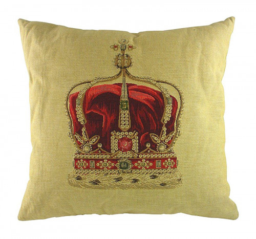подушка с картинкой короны queen crown cream в Костроме