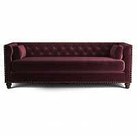 диван chesterfield florence трехместный прямой бордовый в Костроме