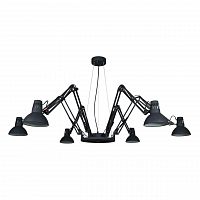 подвесная люстра arte lamp ragno a2043sp-6bk в Костроме