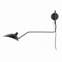 настенный светильник sconce mouille 1 лампа 1 черный в Костроме