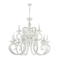 подвесная люстра odeon light zefiro 3932/15 белая в Костроме