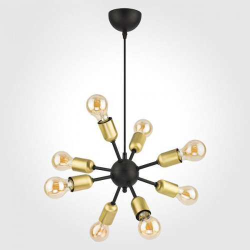 подвесная люстра tk lighting 1468 estrella black в Костроме