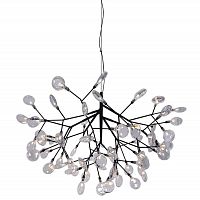 подвесная люстра crystal lux evita sp63 black/transparent в Костроме