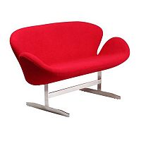 диван swan sofa прямой красный в Костроме