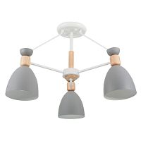 потолочная люстра freya delia fr5033cl-03w серая в Костроме