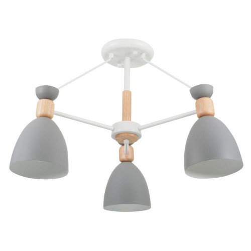 потолочная люстра freya delia fr5033cl-03w серая в Костроме
