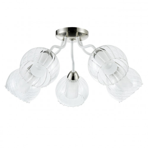 потолочная люстра freya clara fr5604-cl-05-ch белая в Костроме