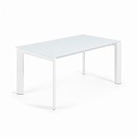 стол atta 160 (220)x90 с белым стеклом cc0180c05 от la forma (ex julia grup) в Костроме