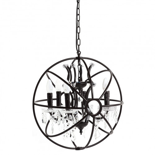 люстра foucault orb crystal vol. viii чёрная, прозрачная в Костроме