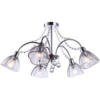 потолочная люстра arte lamp silenzio a9559pl-5cc хром в Костроме