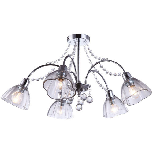 потолочная люстра arte lamp silenzio a9559pl-5cc хром в Костроме