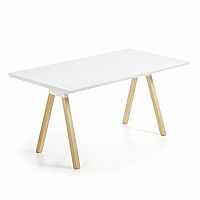 стол stick 140x80 лакированный матовый белый c822l05 от la forma (ex julia grup) в Костроме